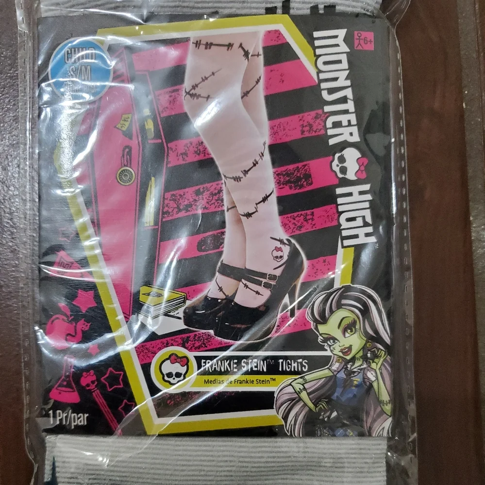 Monster high frankiestein tight size 6 +kids new never worn